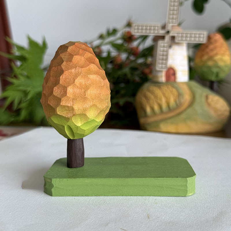 Handcrafted Wooden Fairy Tale Cottage Ornament