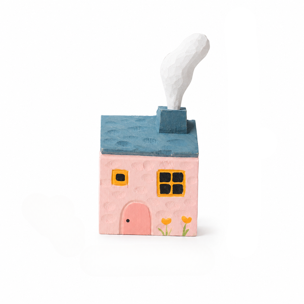 Handcrafted Wooden Fairy Tale Cottage Ornament