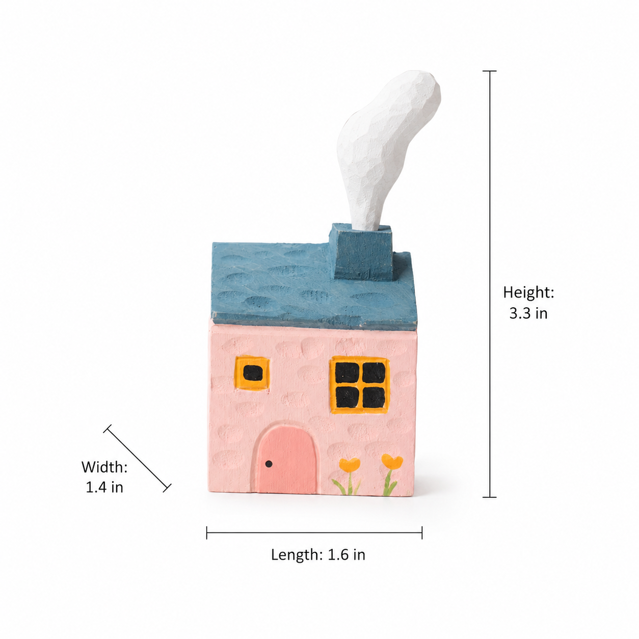 Handcrafted Wooden Fairy Tale Cottage Ornament