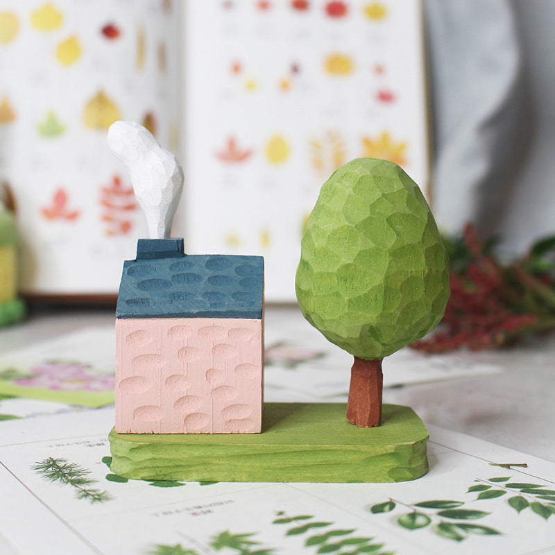 Handcrafted Wooden Fairy Tale Cottage Playset