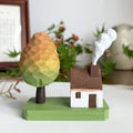 Handcrafted Wooden Fairy Tale Cottage Playset